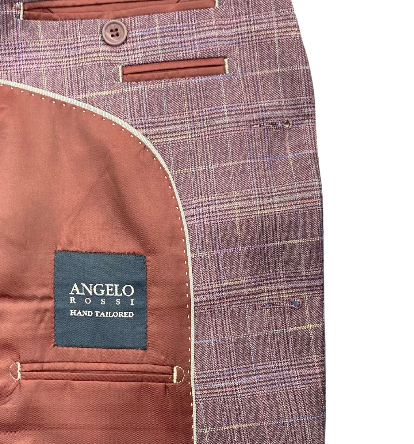 Angelo Rossi: Lavendel-Akzent – Elegante Herren Anzughose für modernen Stil.
