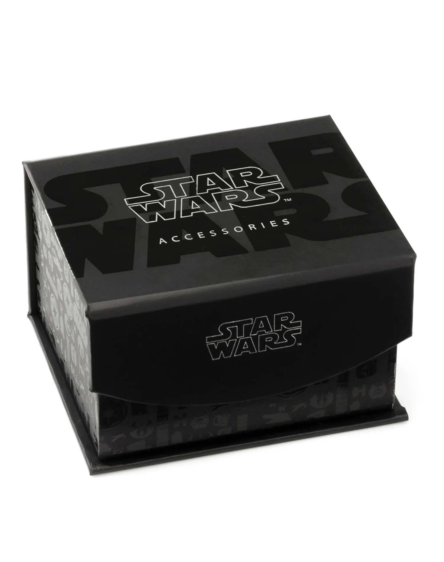 Darth Vader Manschettenknöpfe: Schwarzer Satin-Look im 3D-Design für Star Wars Fans!